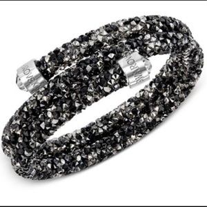 SWAROVSKI Black Crystaldust Wrap Bracelet